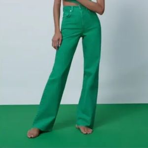 Zara full length boot cut jean